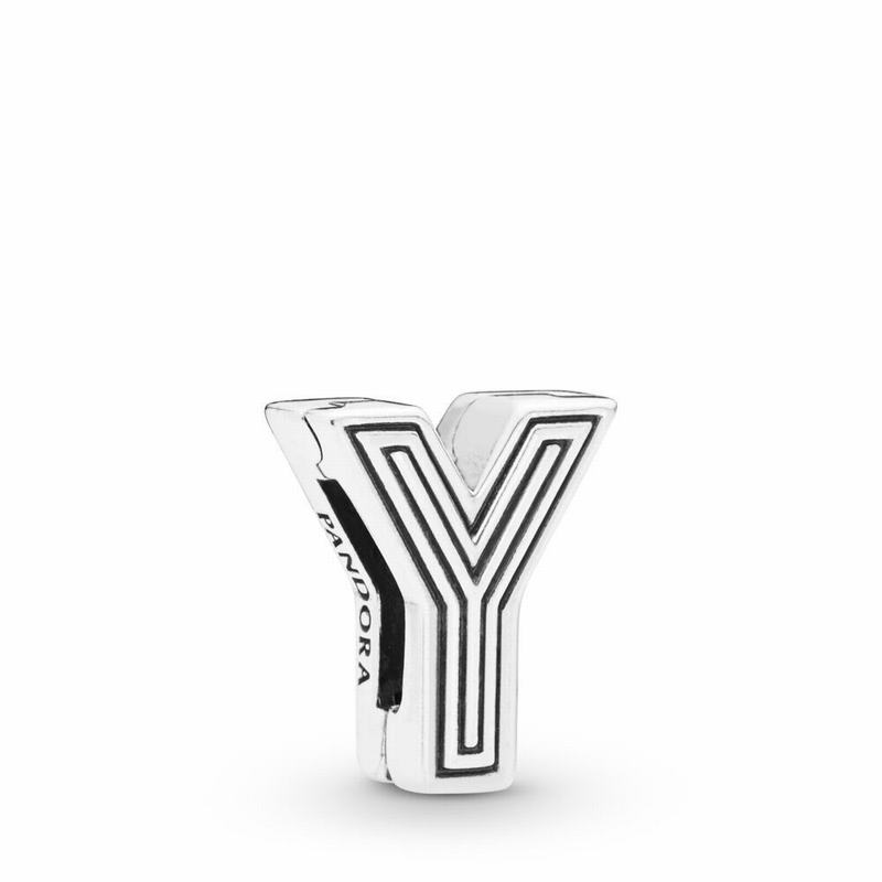Pandora Reflexions™ Letter Y Clip Charm Silver Egypt BT8473962